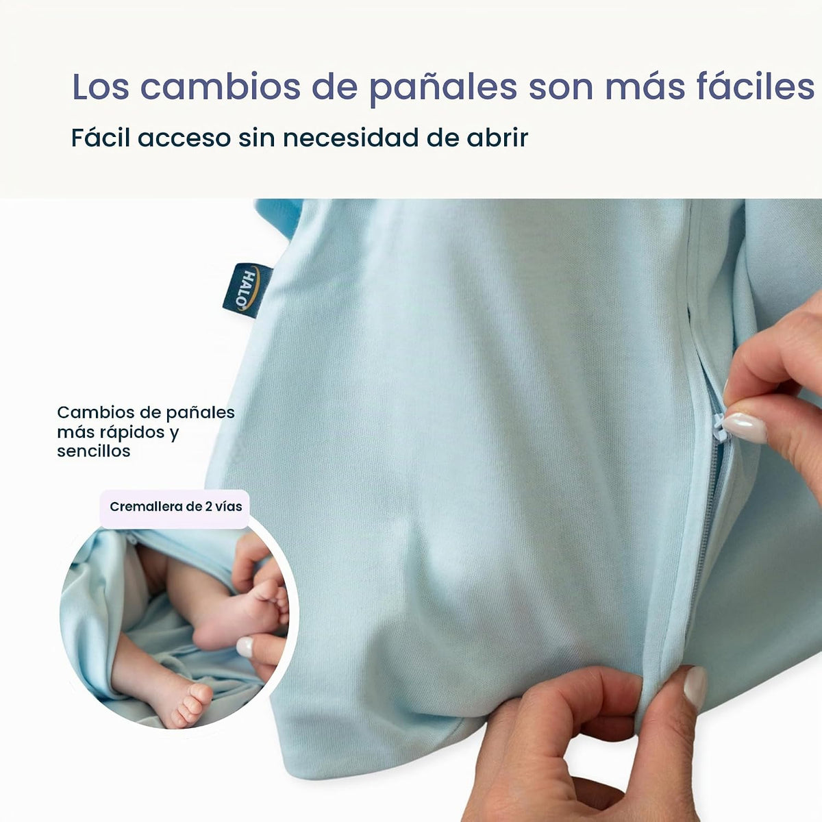 HALO Saco de dormir con manta de arropar, manta de poner de ajustab...