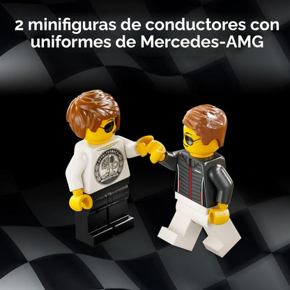 LEGO Speed Champions Mercedes-AMG G 63 y Mercedes-AMG SL 63 Juguetes de Construcción - Coches de Juguete de Juego de Simulación para Niños y Niñas, Edades 10+ Años - Regalos para Navidad - 76924