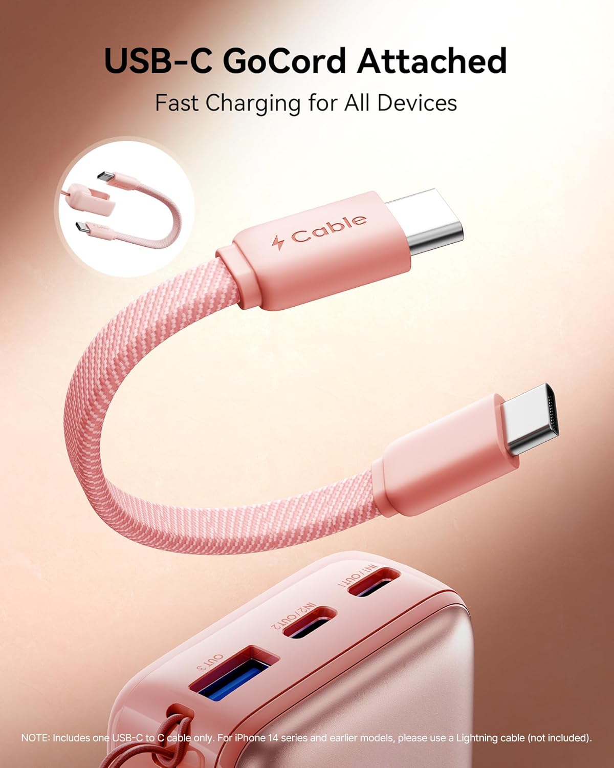 INIU Cargador portátil, ultra mini 10000mAh 45W, batería USB C con...