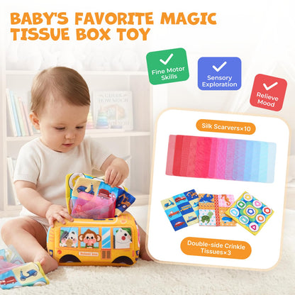 JoyCat Baby Toys 6-12 Months, Montessori Sensory Baby Toy Set with...