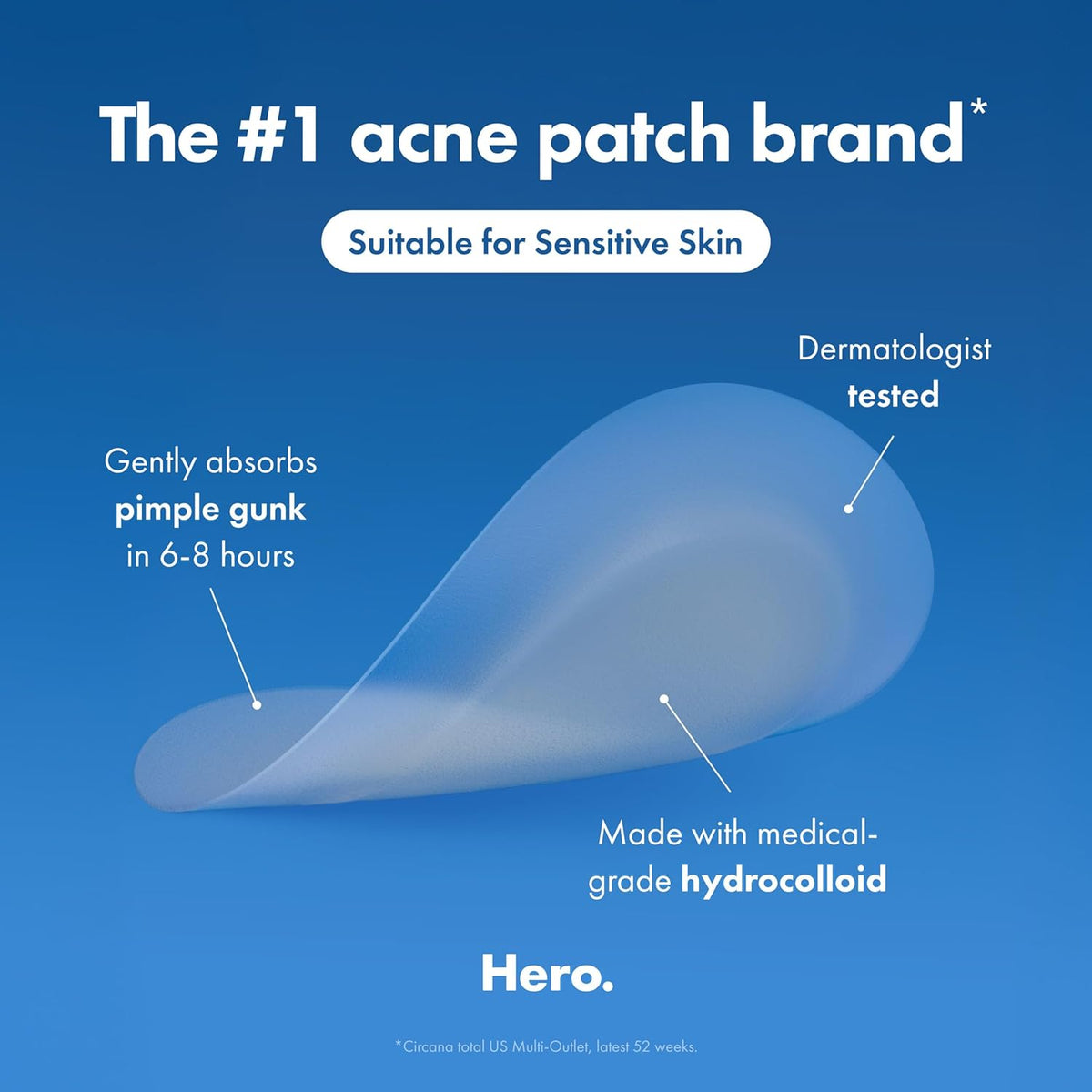 Mighty Patch™ Invisible+ Patch - Parches hidrocoloides para acné in...