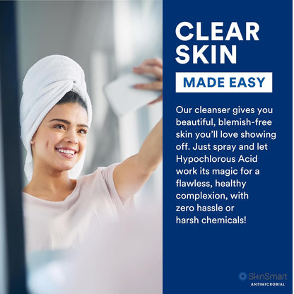 SkinSmart Antimicrobial Limpiador facial para brotes e