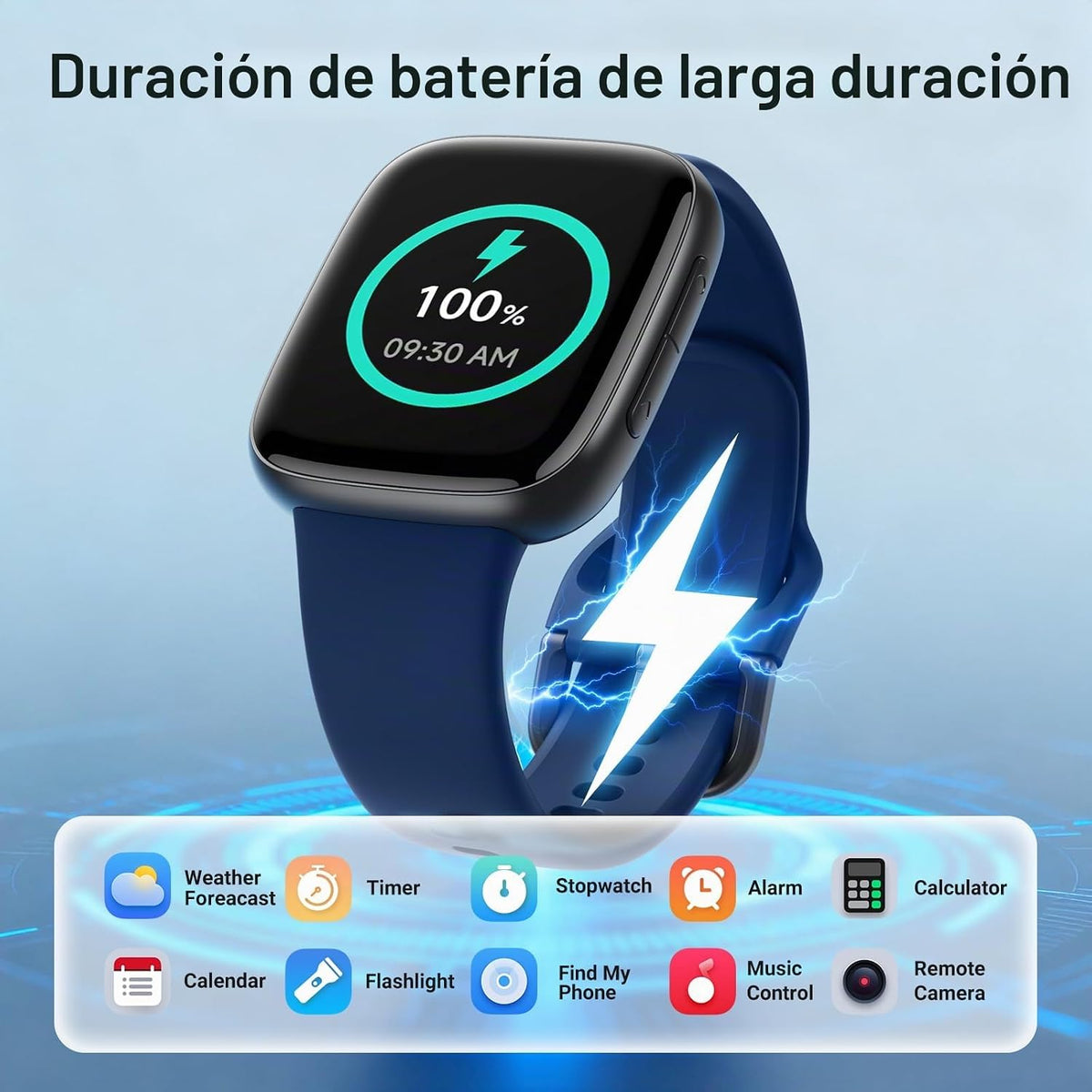 Fitpolo Reloj inteligente, rastreador de actividad AMOLED de 1.85 p...