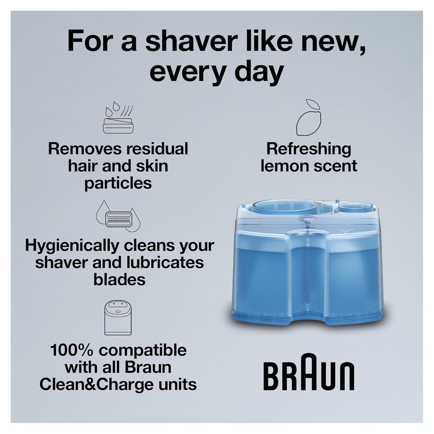 Braun Clean Renew Cartuchos de recambio CCR solución