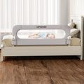 UPGOGO Riel plegable para cama para niños pequeños, gris, 59 pulgad...