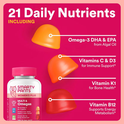 SmartyPants Paquete completo de bienestar para mujer: multivitamíni...