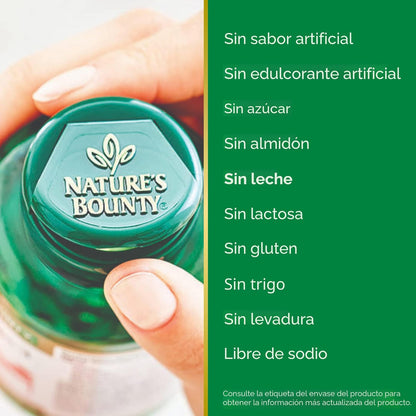 Nature's Bounty Calcio 1200 mg con vitamina D3 - Cápsulas bland...