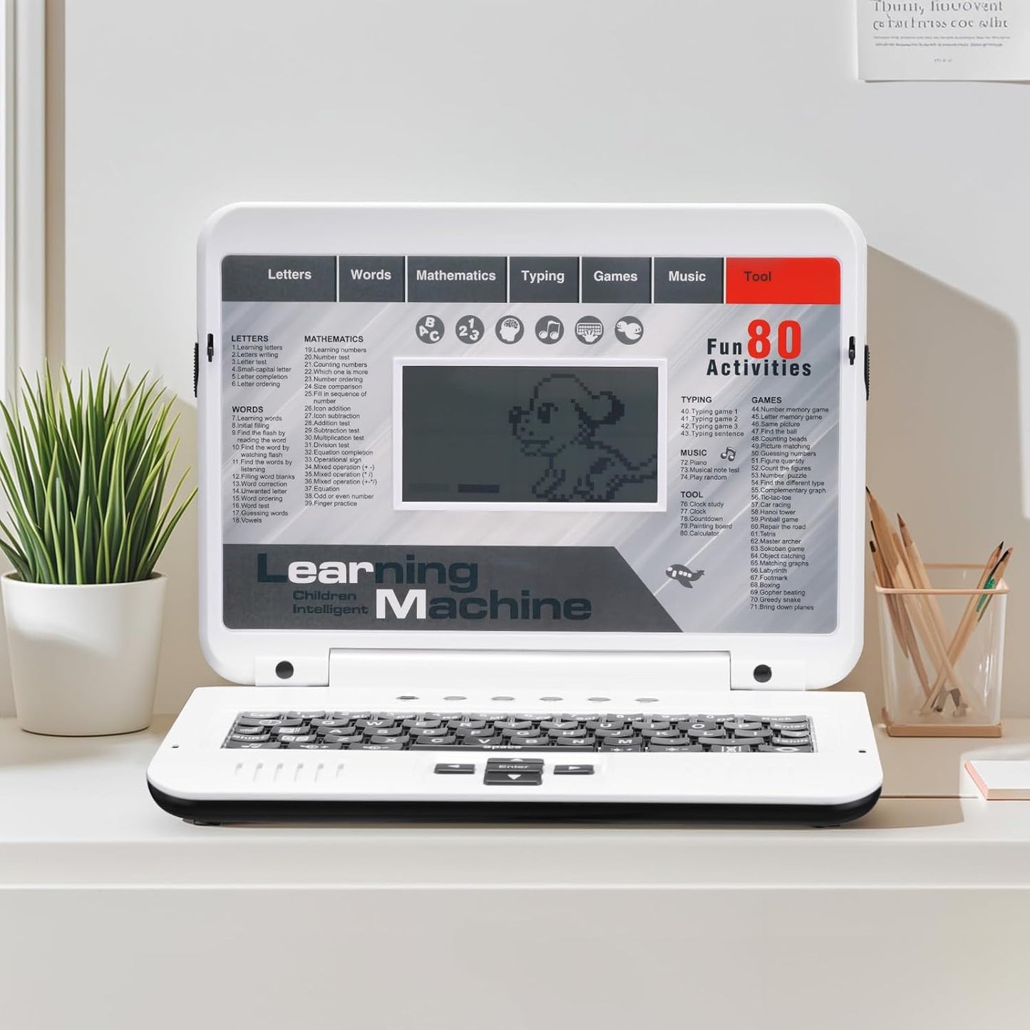 LESHITIAN Laptop para Niños - 80 Modos de Aprendizaje para Aprender...