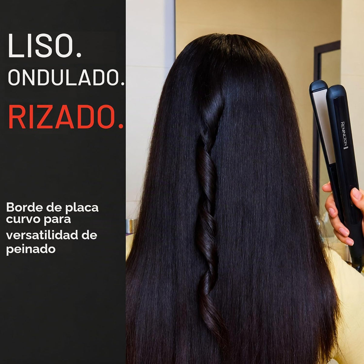 REMINGTON Plancha de pelo antiestática de 1", plancha plana de...
