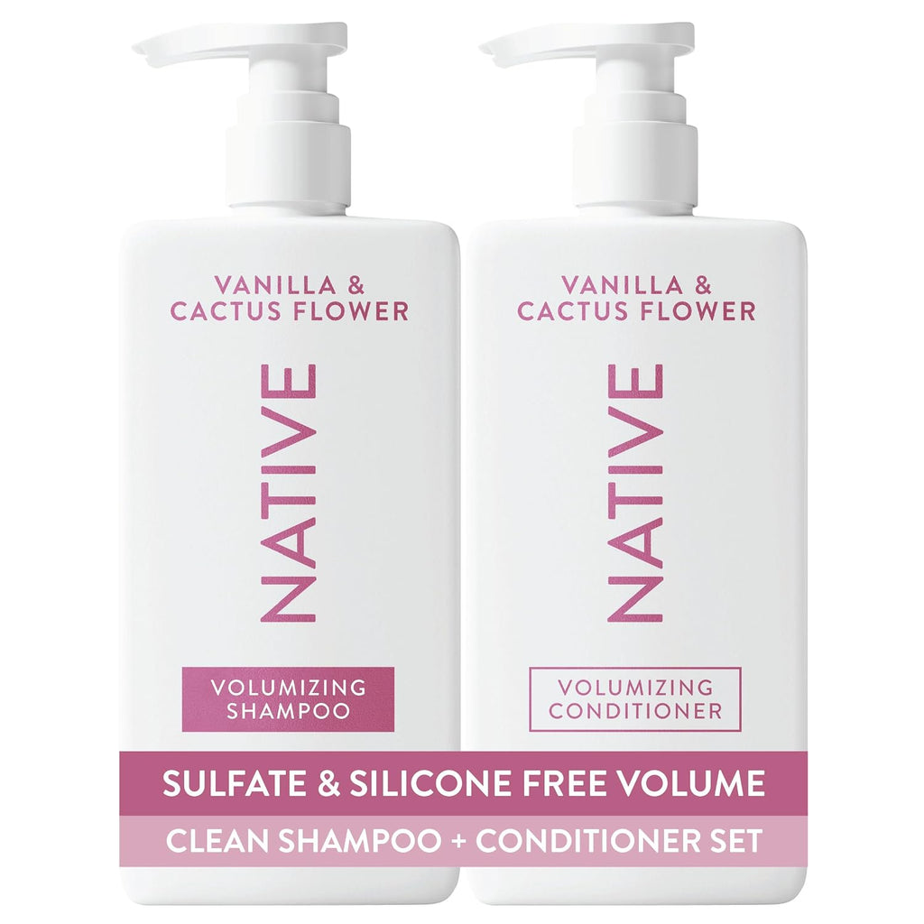 Native El champú y acondicionador de flores de vainilla y cactus co...