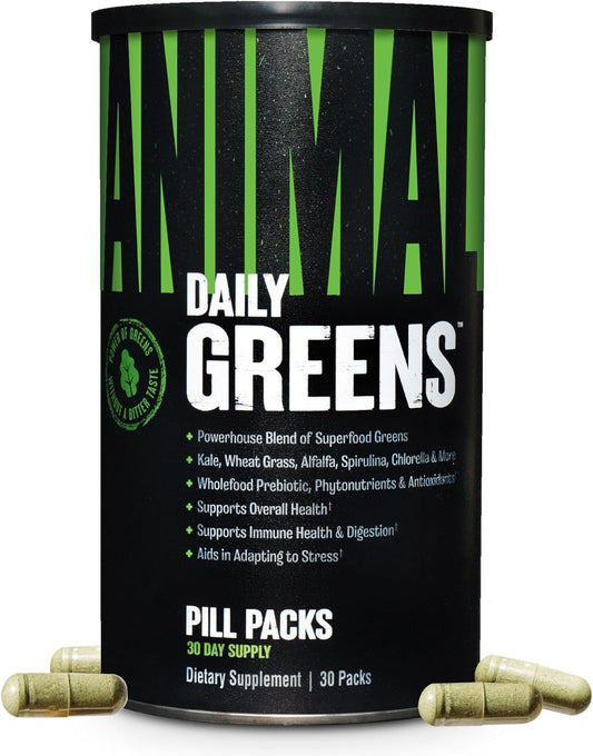 Animal Daily Greens - Paquetes de píldoras \u2013 col rizada, hierb...