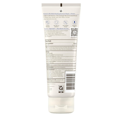 Aveeno Pomada curativa para aliviar la piel, protector de piel de 72 horas con triple avena y manteca de karité para piel extra seca, agrietada y sensible, sin fragancia y multiusos para labios, 7.2