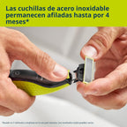 Philips Norelco Cortadora y afeitadora eléctrica OneBlade híbrida,...