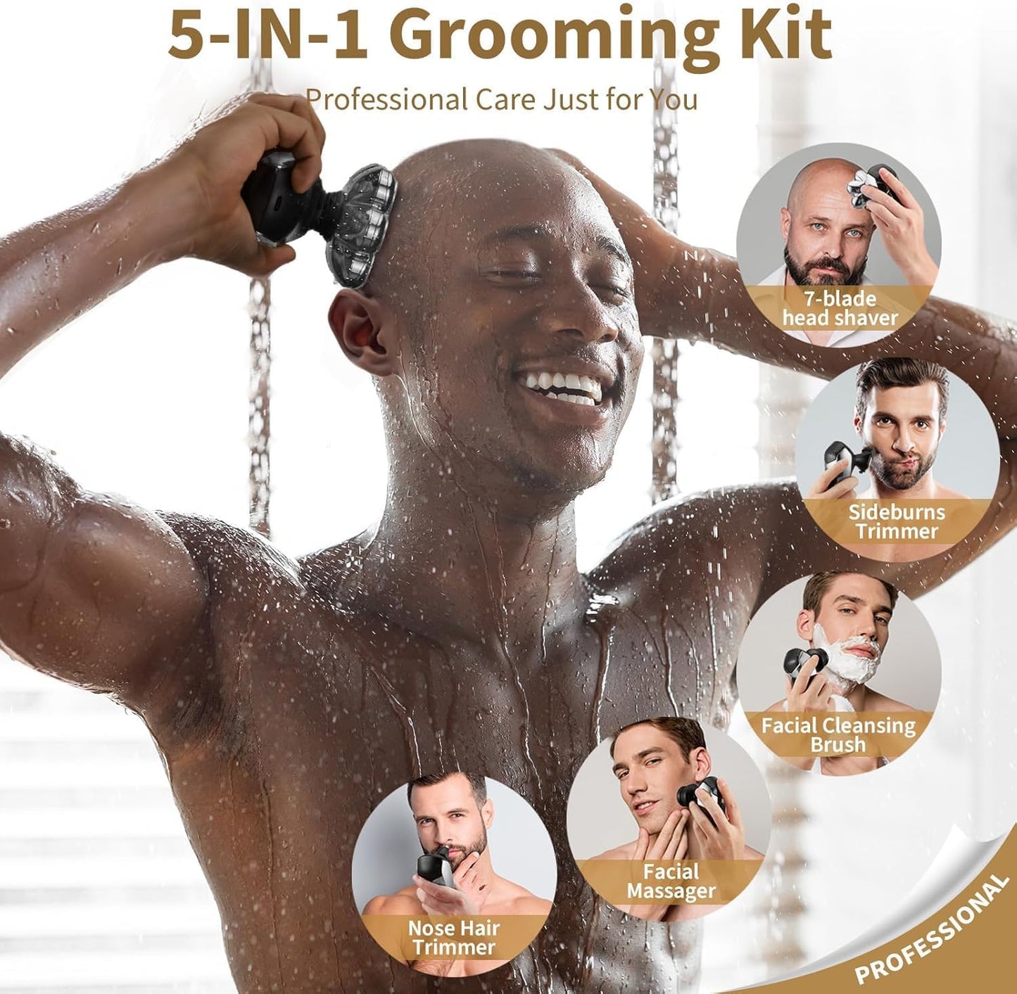 SHPAVVER Afeitadoras de cabeza para hombres calvos: maquinilla de a...