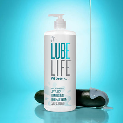 LubeLife Jizzy Juice - Lubricante grueso y cremoso para hombres, mu...