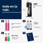 SodaStream - Máquina de agua con gas ART | PAQUETE DE VALOR | Siste...