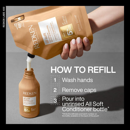 Redken All Soft Conditioner - Moisturizes &amp; Hydrates Dry, Britt...