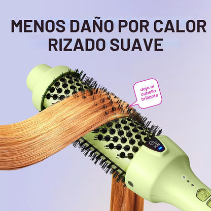 Wavytalk Cepillo térmico, cepillo redondo iónico de 1.5 pulgadas Bl...