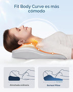 Boriwat - Masajeador de cuello y hombros con calor, almohada de mas...