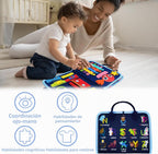 Gojmzo Busy Board Juguetes Montessori para Niños Pequeños y Niñas R...