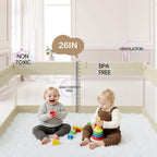 Fodoss - Corralito para bebés y niños pequeños, 59 x 69 pulgadas, c...