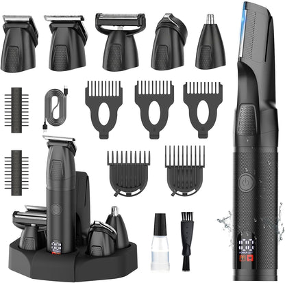 Manscape - Recortadora de cuerpo y barba para hombres, kit de aseo...