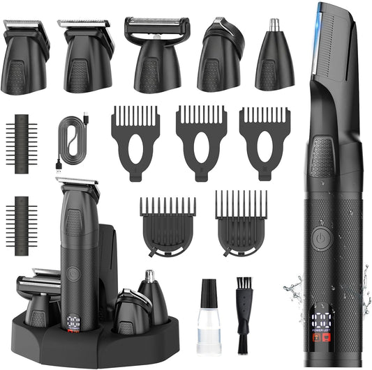 Manscape - Recortadora de cuerpo y barba para hombres, kit de aseo...