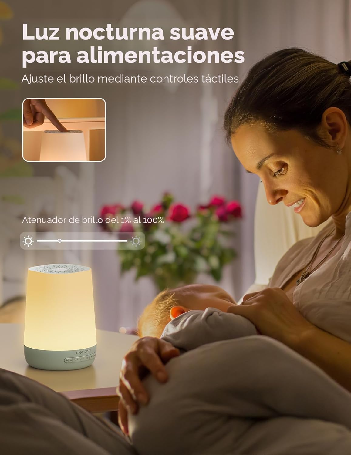 Máquina de Sonido para Bebés, Máquina de Ruido Blanco Momcozy para...