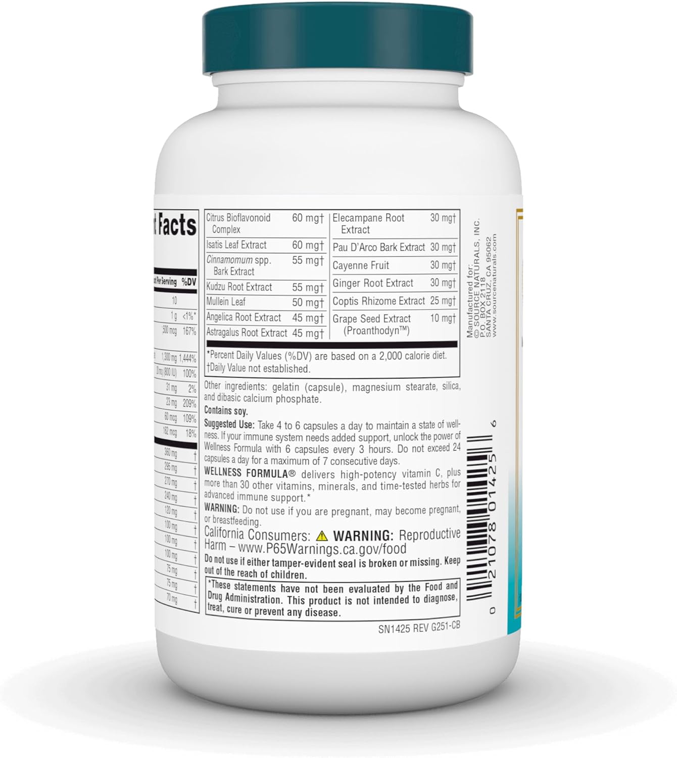 Source Naturals Fórmula de Bienestar Vitaminas Bio-Alineadas y Defe...