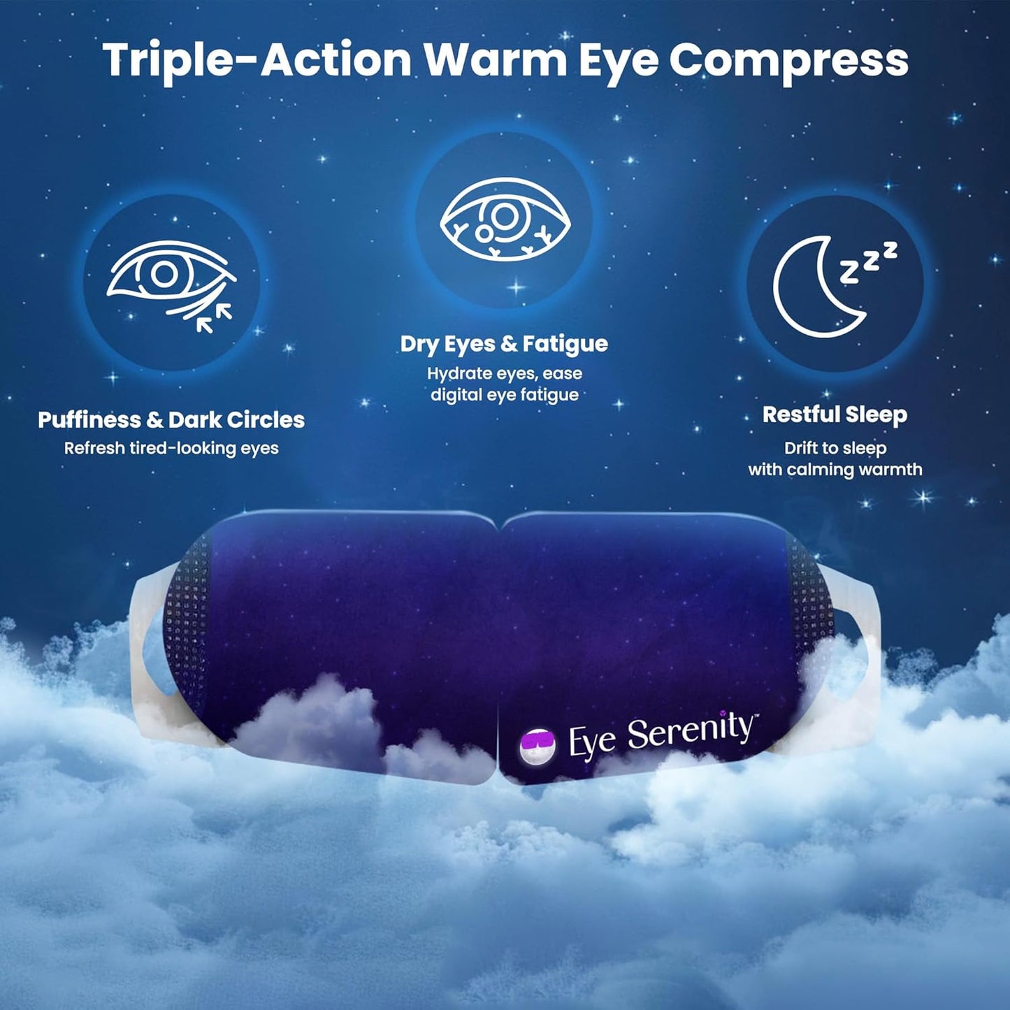 Máscara de ojos de vapor de Lure Essentials con autocalentamiento,...