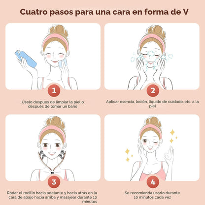 Doge&amp;Vollar Masajeador facial para cara y cuello, moldeador y a...