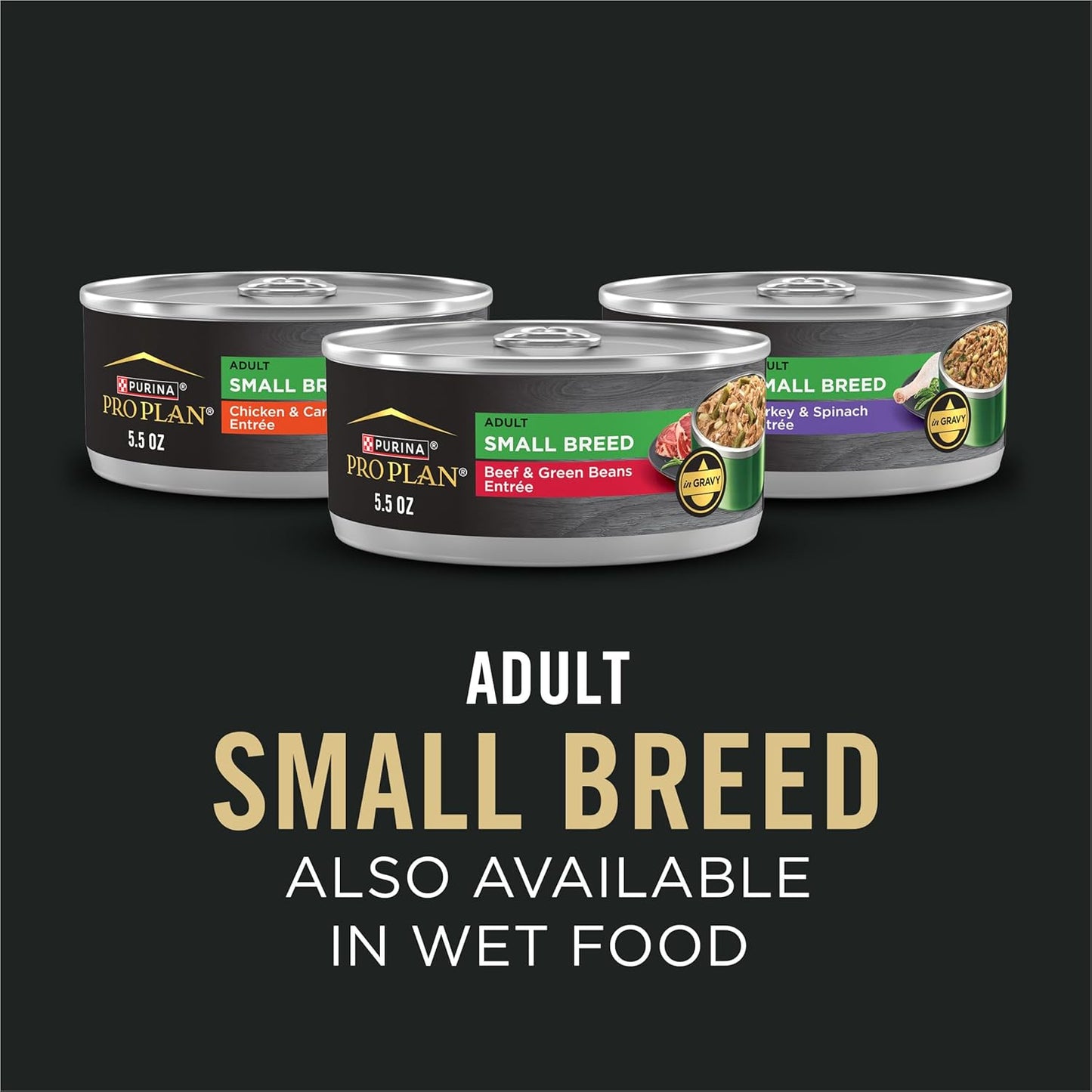 Purina Pro Plan Comida para perros de raza pequeña, mezcla triturad...
