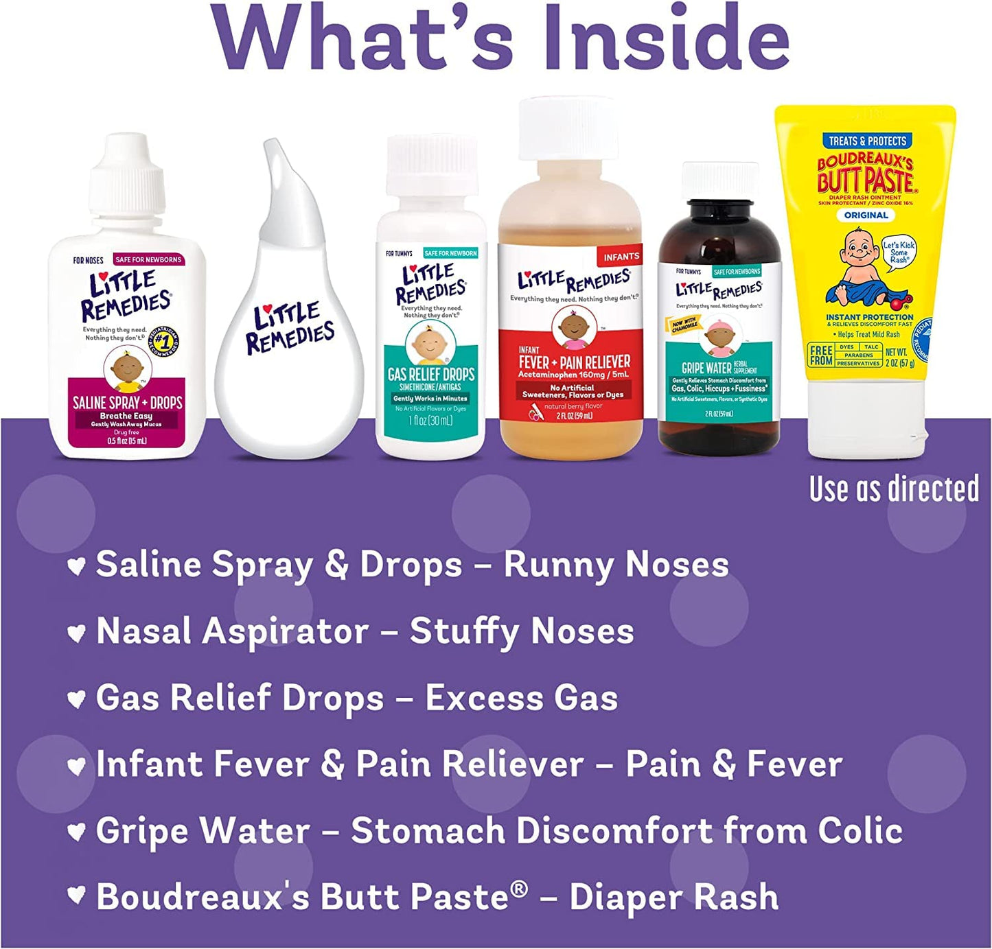 Little Remedies Nuevo kit esencial para bebé, kit de 6 piezas para...