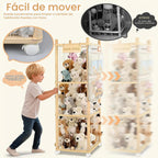 BENCHRY Almacenamiento de animales de peluche para niños, almacenam...
