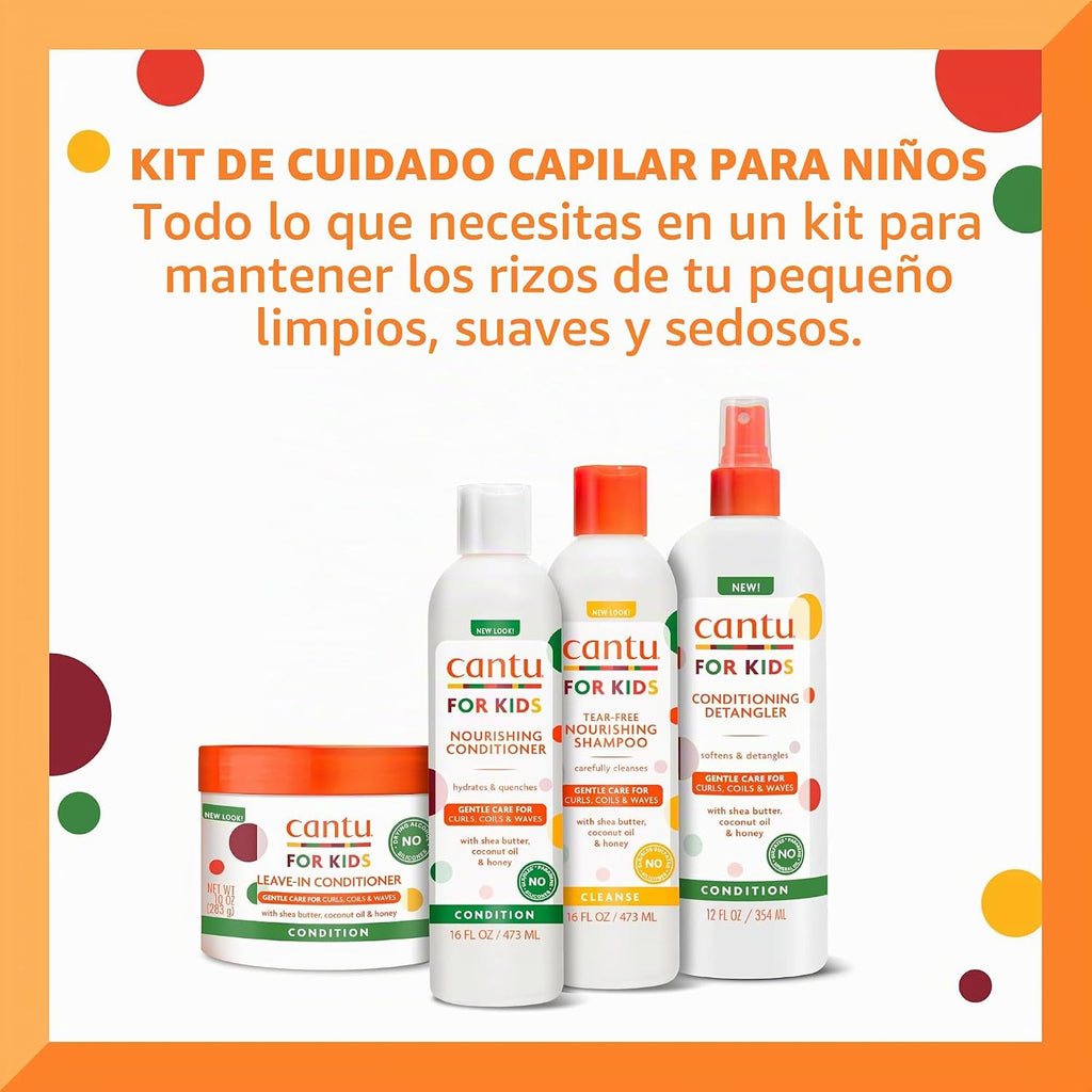 Cantu Care for Kids - Juego de régimen de cuidado del cabello con c...