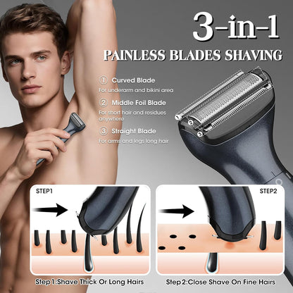 Manscape - Recortadora de bolas para hombres, recortadora de vello...