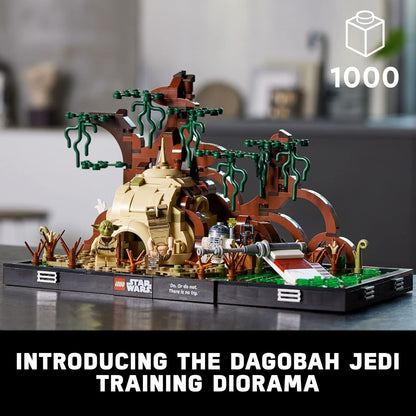 LEGO Star Wars Dagobah Jedi Diorama de entrenamiento 75330 - Serie completa con minifiguras Yoda y R2-D2, y X-Wing de Luke Skywalker, idea de regalo de cumpleaños para adultos, hombres, mujeres,