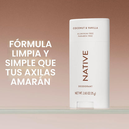 Desodorante Native Contiene Ingredientes Derivados Naturalmente, Co...