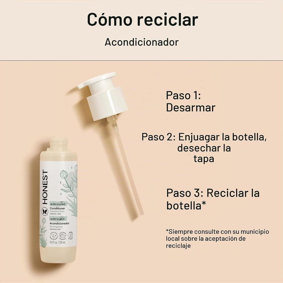 The Honest Company Acondicionador, hipoalergénico, sin fragancia, 1...