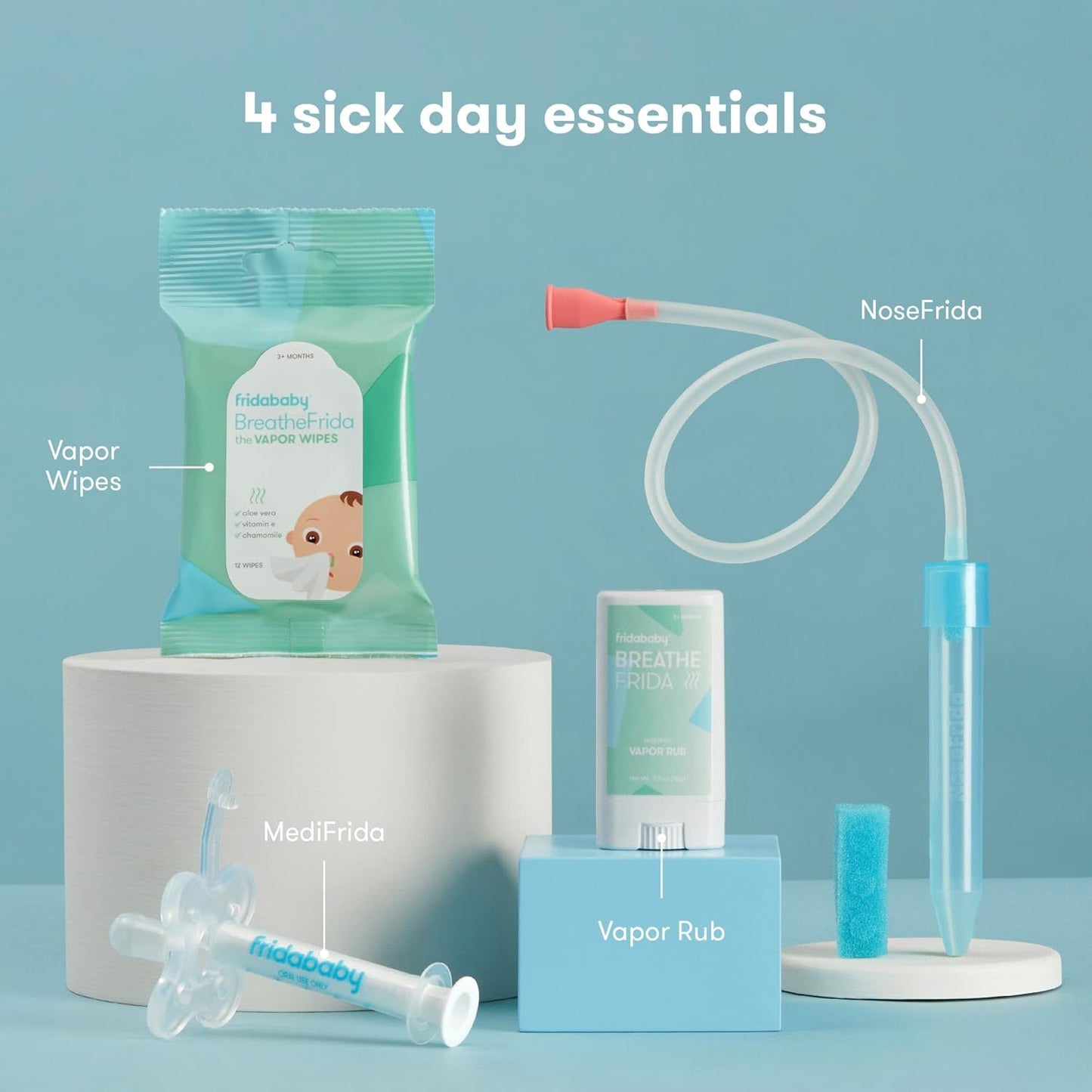Kit de Preparación para Días de Enfermedad de FridaBaby, Set de 4 P...