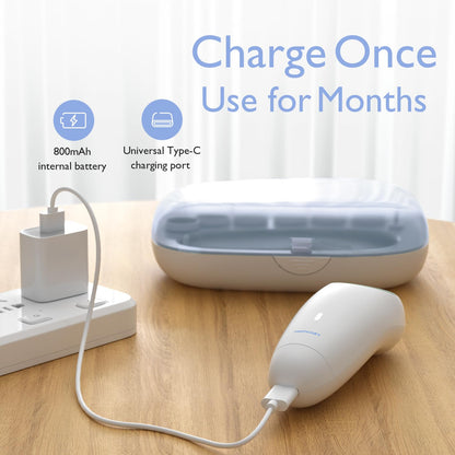 Momcozy Lima eléctrica de uñas para bebé, recortadora de uñas eléct...