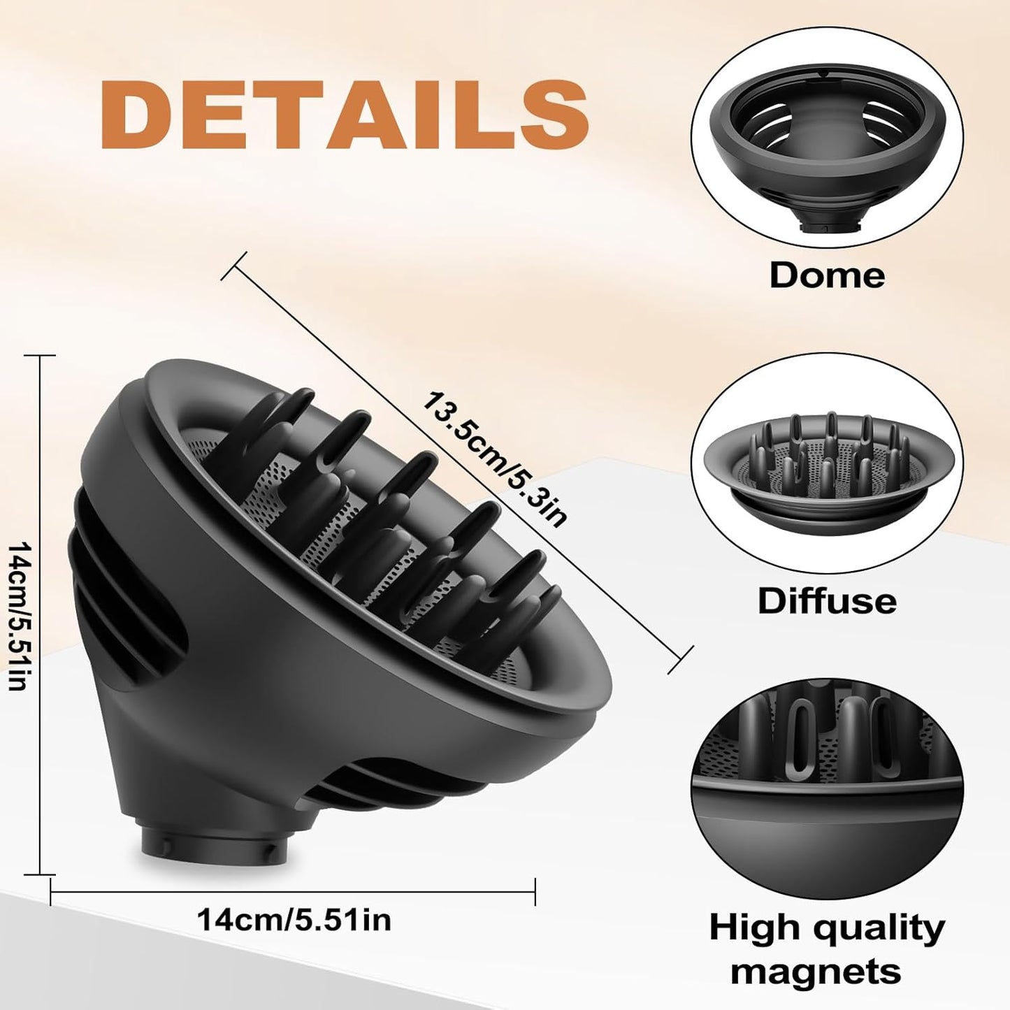 YTCHYYSK Accesorio difusor de rizos ondulados para Dyson Airwrap HS...