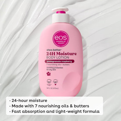 eos Shea Better Loción corporal granada frambuesa, cuidado de la pi...