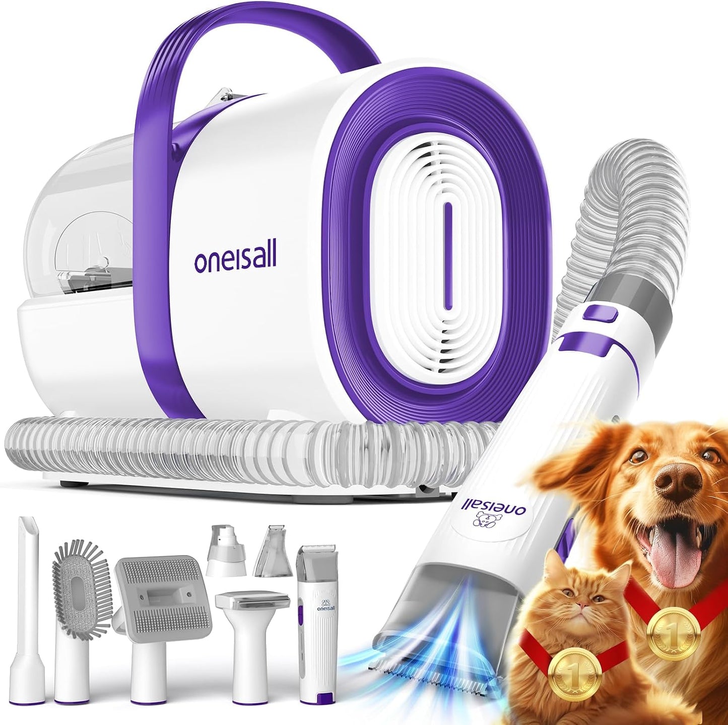 oneisall Aspiradora de Aseo para Perros, Aspiradora de Aseo para Ma...