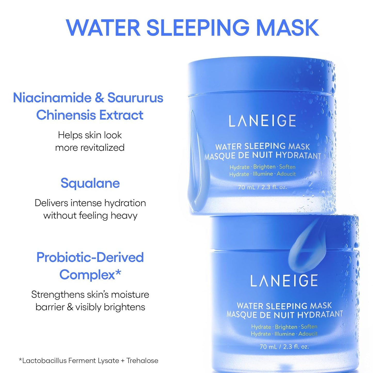 LANEIGE Crema Hidratante Water Bank Azul con Ácido Hialurónico: Cre...