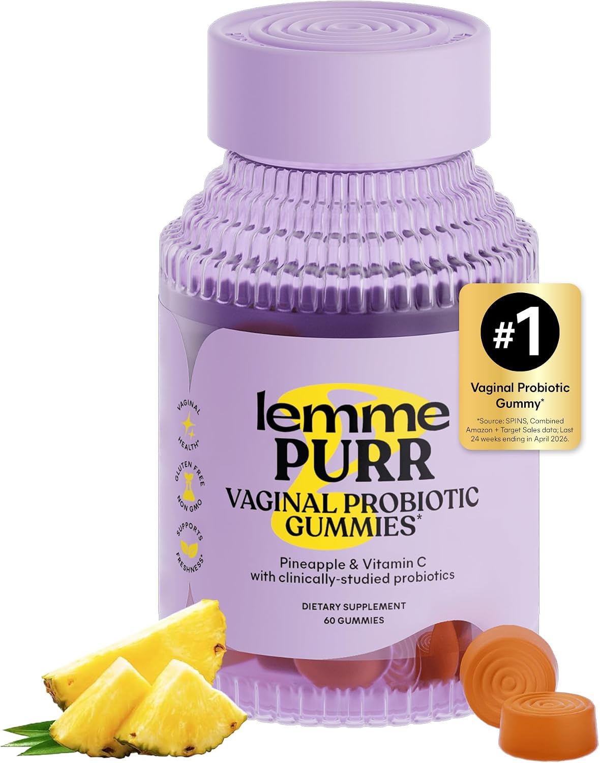Lemme Purr Gomitas probióticas vaginales para mujeres - pH equilibr...
