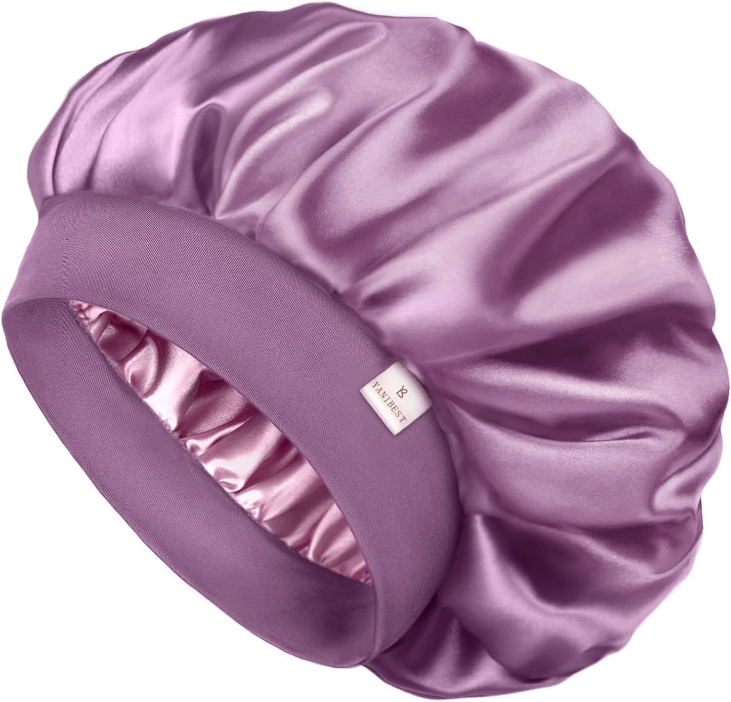 YANIBEST Gorro de seda para hombres y mujeres, gorro de satén de do...