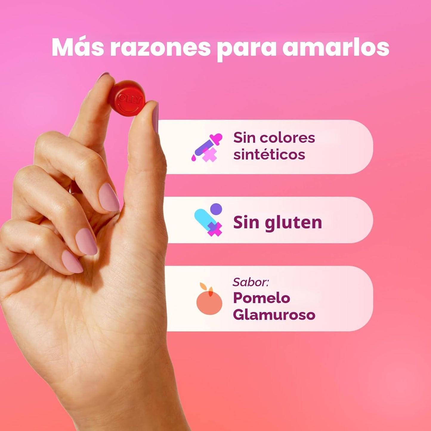 OLLY Undeniable Beauty - Gomitas de belleza para el cabello, piel,...