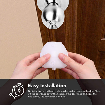 Mom's Choice Gold Awards - Paquete de 4 fundas de seguridad para pomos de puerta de bebé (no apto para todos los pomos de puerta)