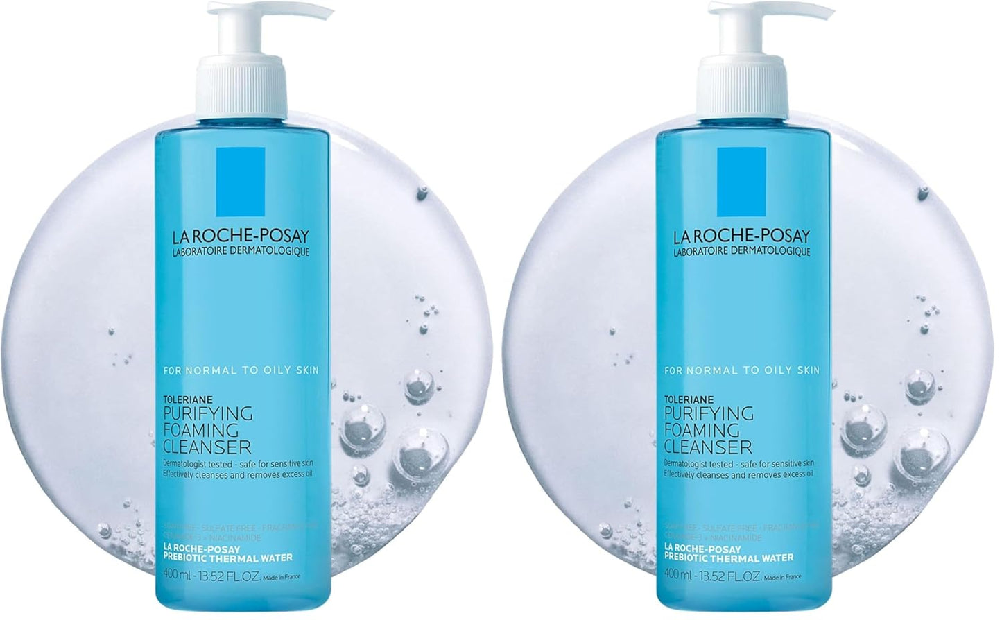 La Roche-Posay Toleriane Limpiador Facial Espumoso Purificante, Lim...
